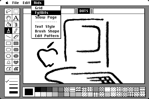 Twiggy - MacPaint